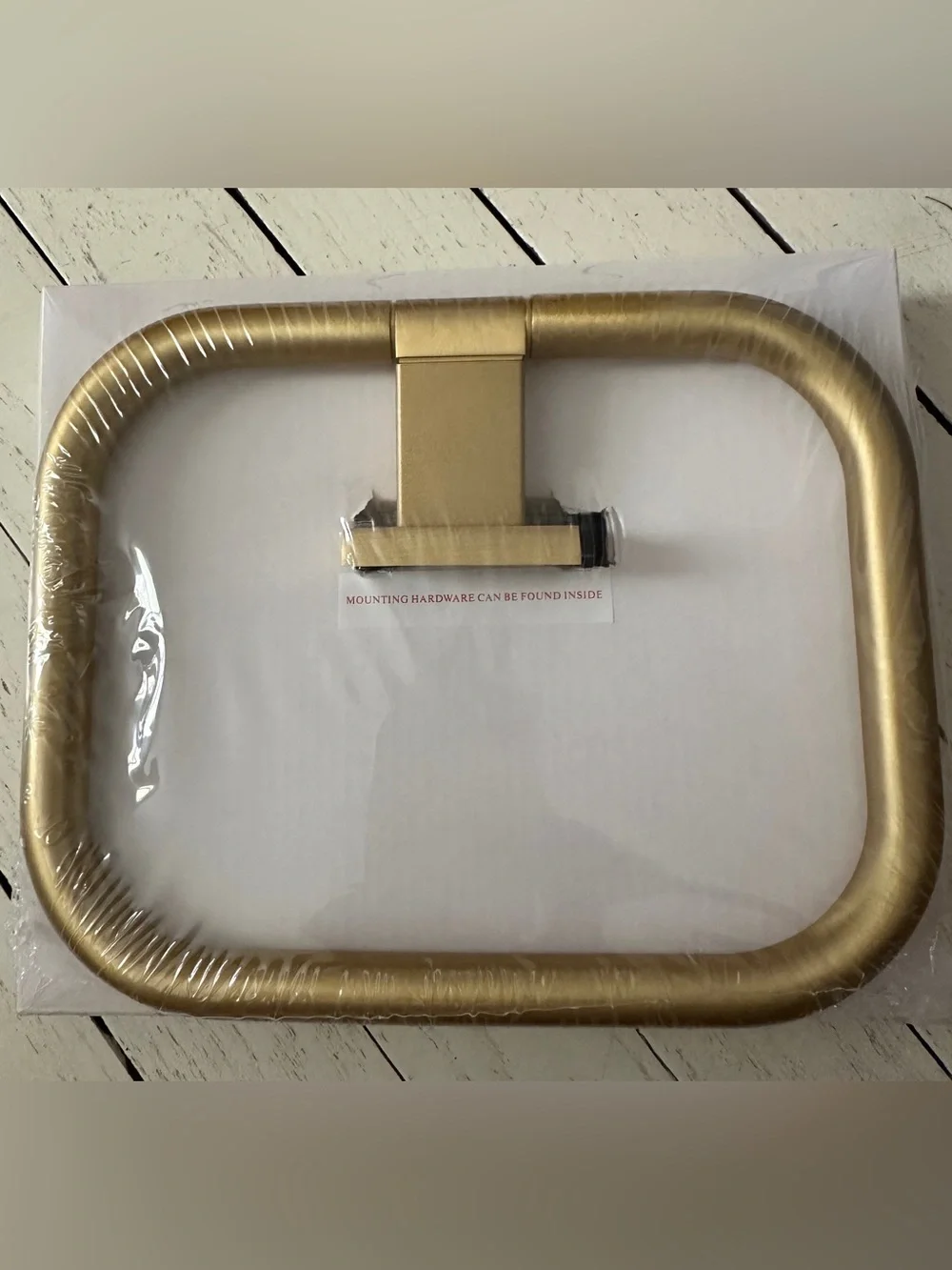 Restoration Hardware Modern Towel Ring in Gold